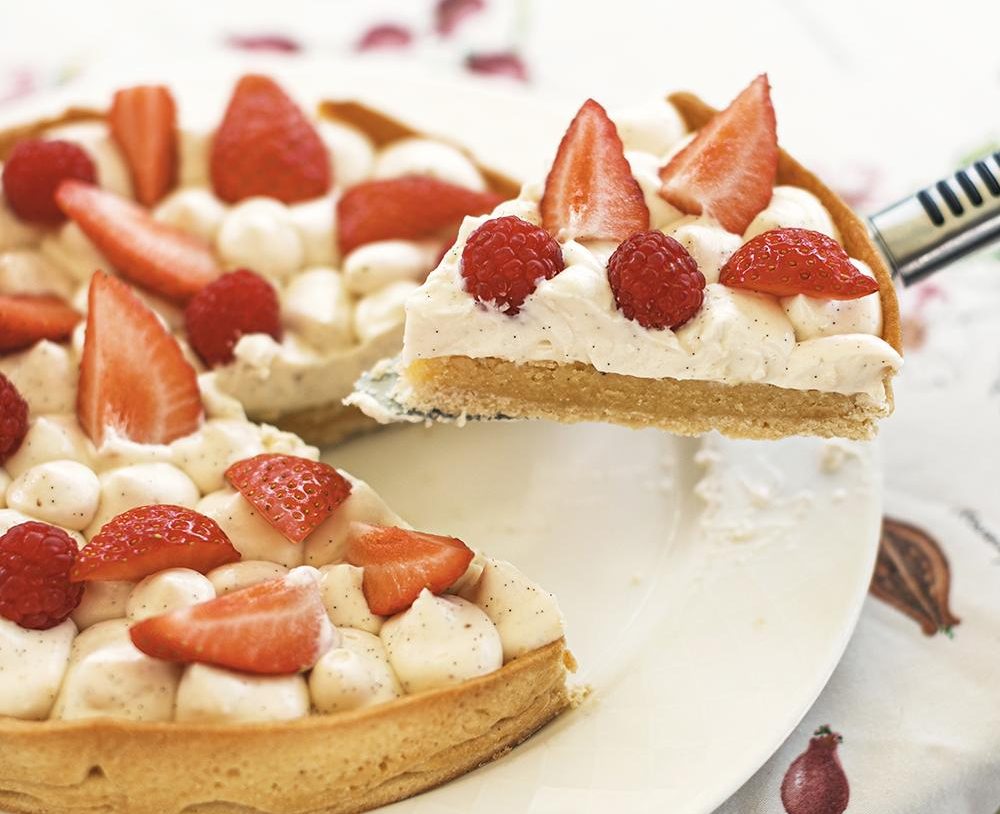 tarta francesa almendras y fresas. col and col 2